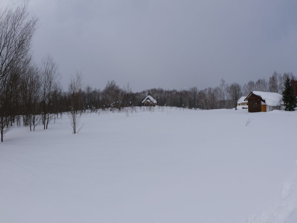 サンタビレッジの雪景色