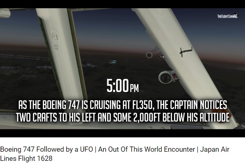 Boeing 747 Followed by a UFO