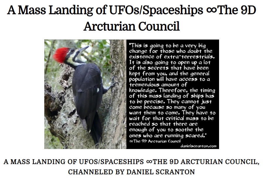 A MASS LANDING OF UFOS／SPACESHIPS ∞THE 9D ARCTURIAN COUNCIL
